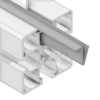 MODULAR SOLUTIONS SEALING PROFILE RETAINING INSERT, RIGID PANEL GASKET, 8FT